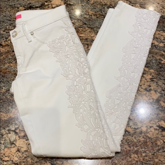 Lilly Pulitzer white South Ocean Skinny Crop Jeans - Picture 12 of 15